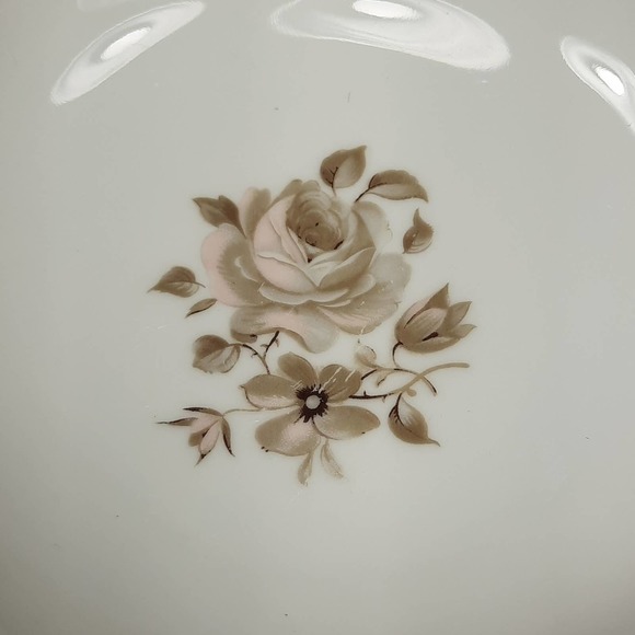 Set of 5 Vintage Winterling China Dawn Rose 5 1/2" Dessert/Sauce Bowls Gold Trim - Picture 3 of 16